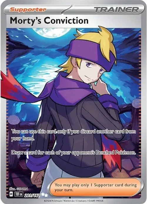 Morty's Conviction - 201/162 card art