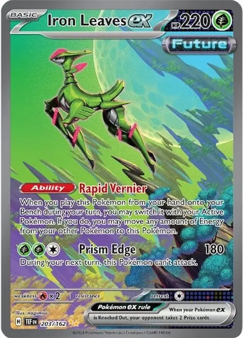 Iron Leaves ex - 203/162 card art