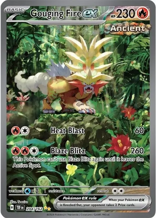 Gouging Fire ex - 204/162 card art