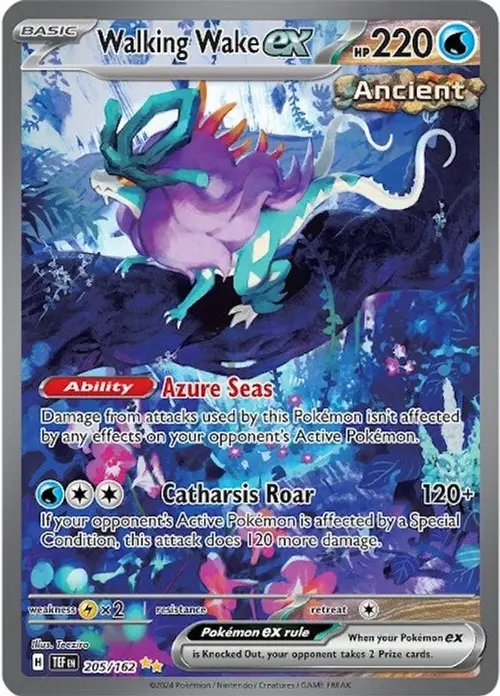 Walking Wake ex - 205/162 card art