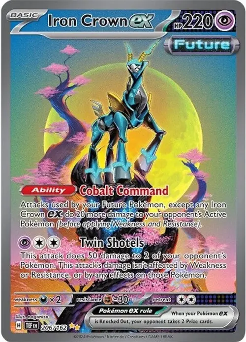 Iron Crown ex - 206/162 card art