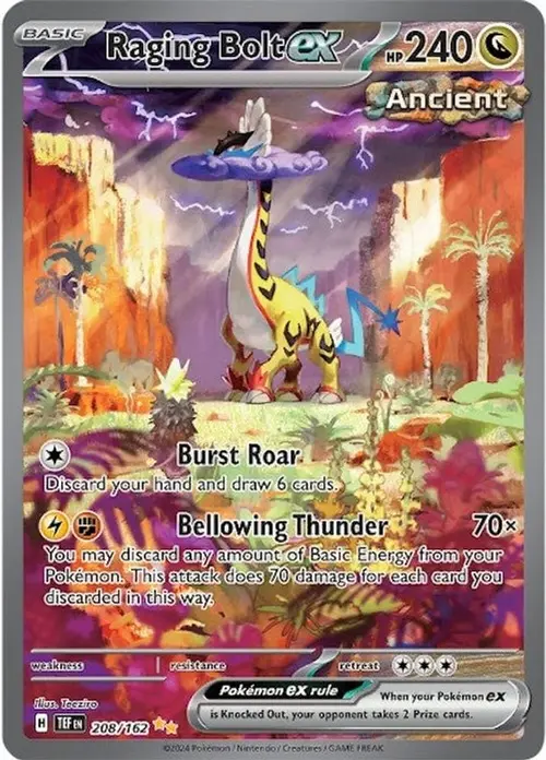 Raging Bolt ex - 208/162 card art