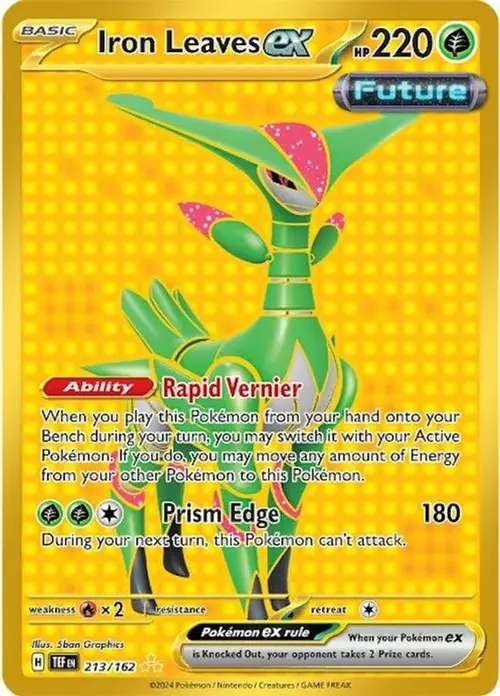 Iron Leaves ex - 213/162 card art