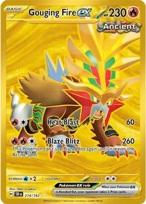 Gouging Fire ex - 214/162 card art