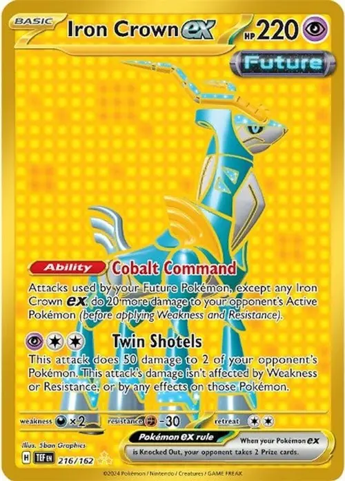 Iron Crown ex - 216/162 card art