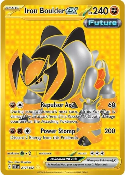 Iron Boulder ex - 217/162 card art