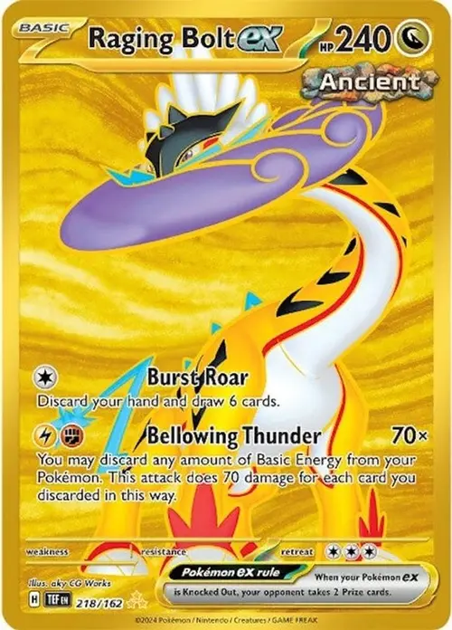 Raging Bolt ex - 218/162 card art