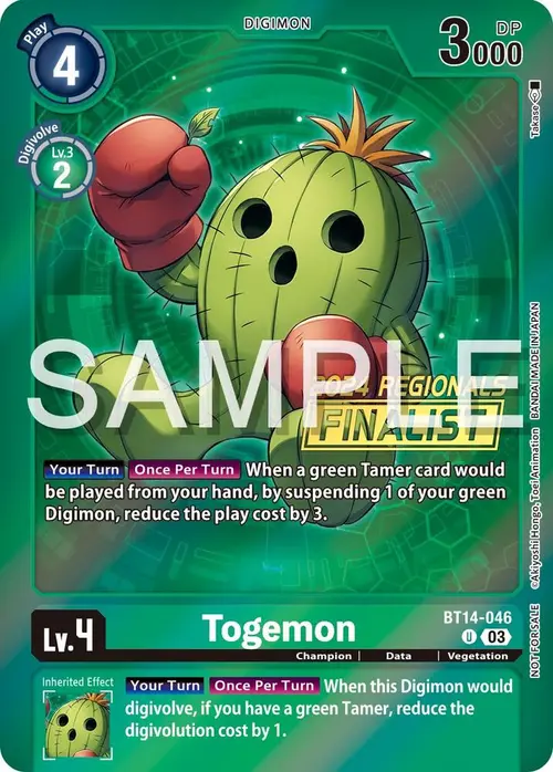 Togemon (2024 Regionals Finalist) card art