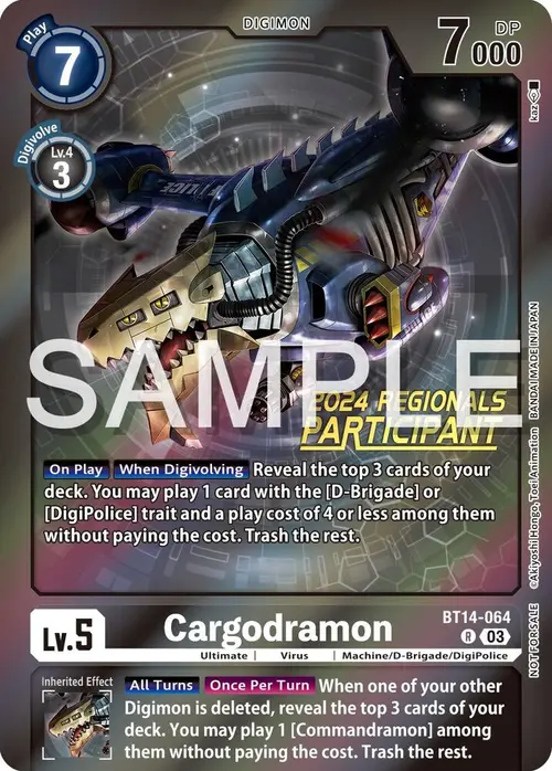 Cargodramon (2024 Regionals Participant) card art