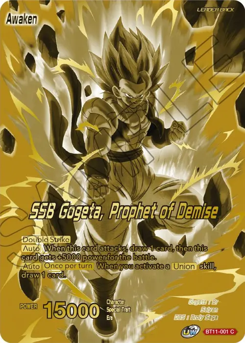 Gogeta // SSB Gogeta, Prophet of Demise (Championship Golden Card 2024 Vol.1) card art