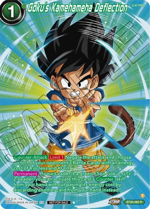 Goku's Kamehameha Deflection (Premium Alt-Art Card Set 2024 Vol.1) card art