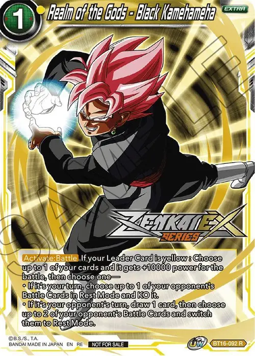 Realm of the Gods - Black Kamehameha (Event Pack 14) card art
