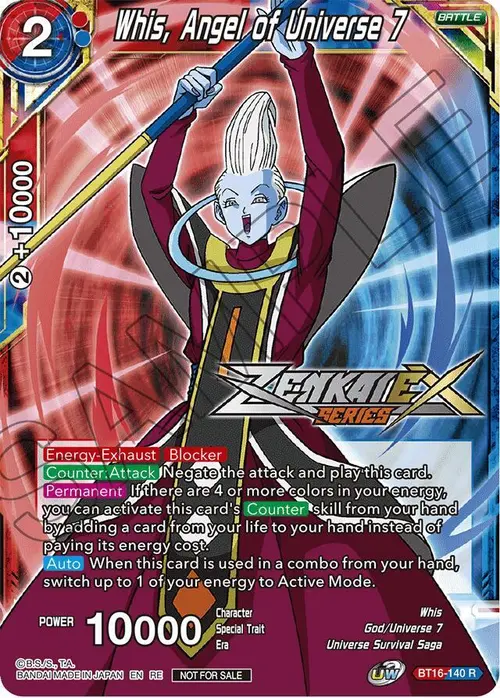 Whis, Angel of Universe 7 (Event Pack 14) card art