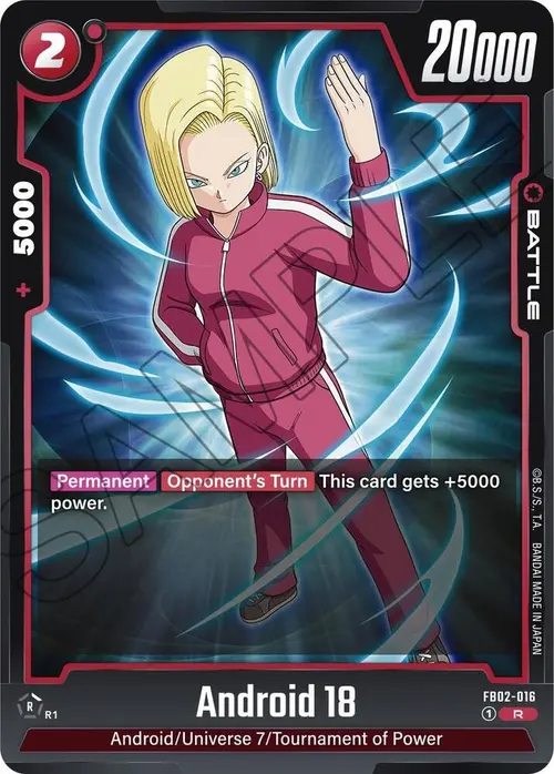 Android 18 card art