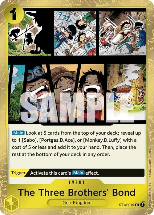 The Three Brothers' Bond card art