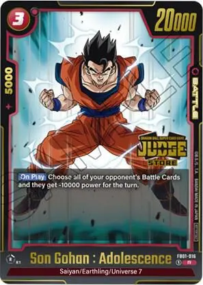 Son Gohan : Adolescence (Judge Pack (Store Judge) 01) card art