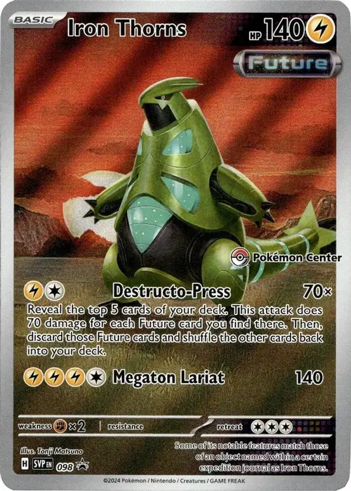 Iron Thorns - 098 (Pokemon Center) card art