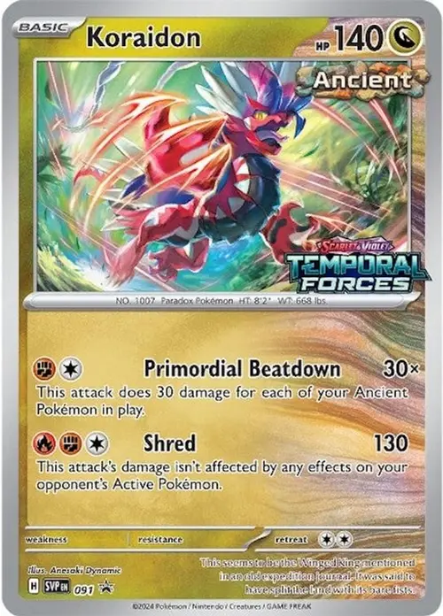 Koraidon - 091 (Prerelease) card art