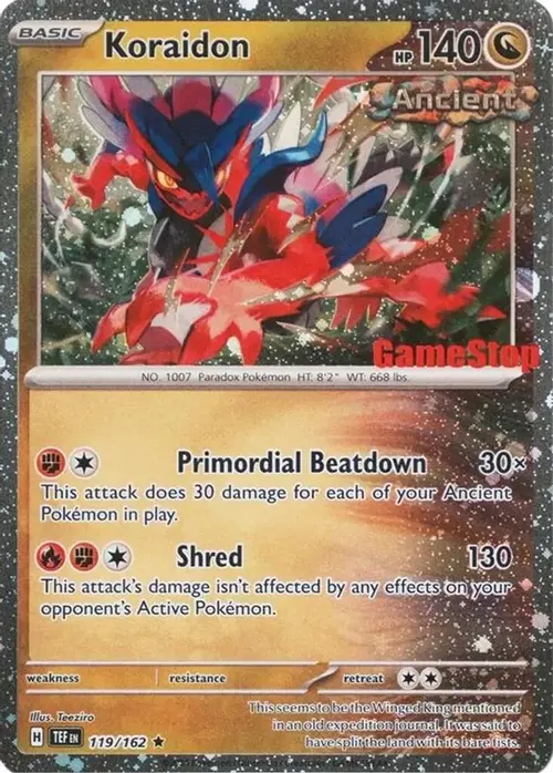 Koraidon (Gamestop Promo) card art