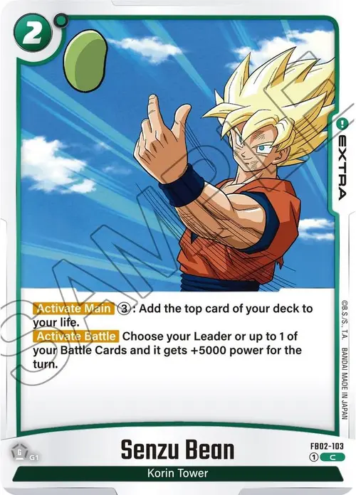 Senzu Bean card art