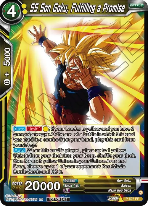 SS Son Goku, Fulfilling a Promise (Deluxe Pack 2024 Vol.1) card art