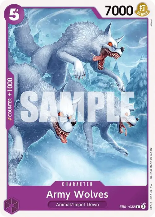 Army Wolves card art
