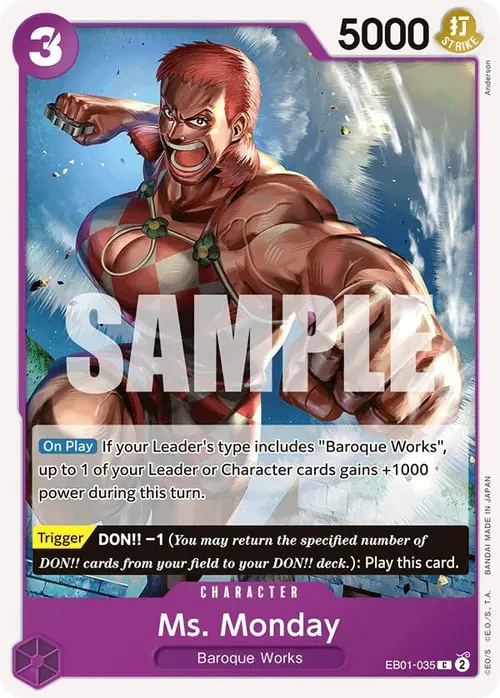 Ms. Monday card art