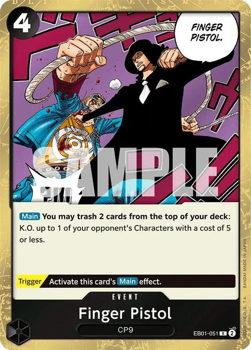Finger Pistol card art