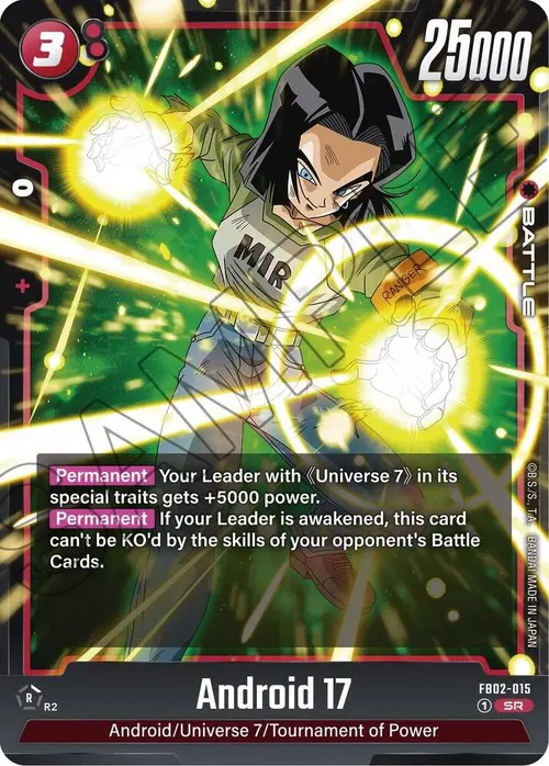 Android 17 card art