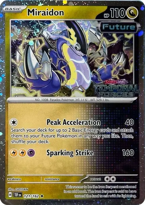 Miraidon - 121/162 (Cosmos Holo) (Best Buy) card art