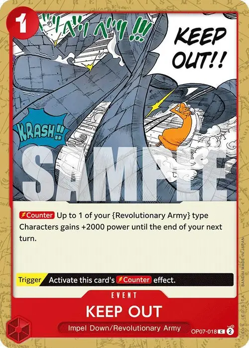 Keep Out card art