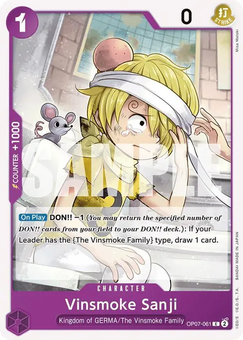 Vinsmoke Sanji card art