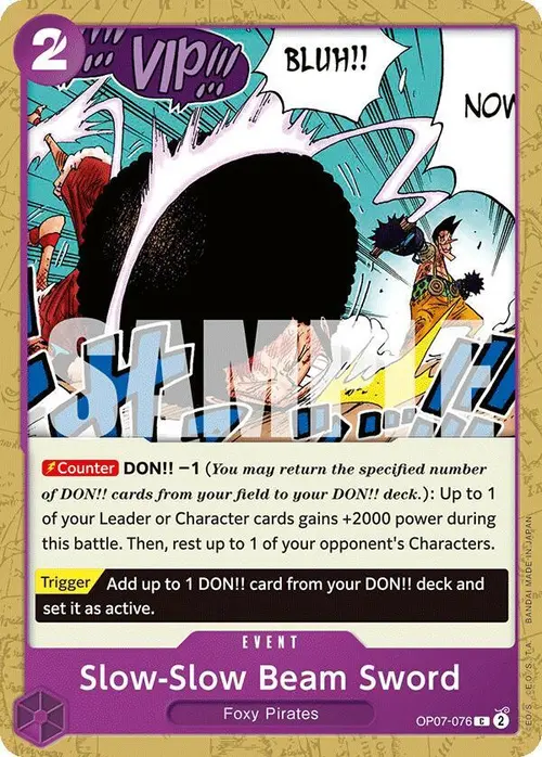 Slow-Slow Beam Sword card art