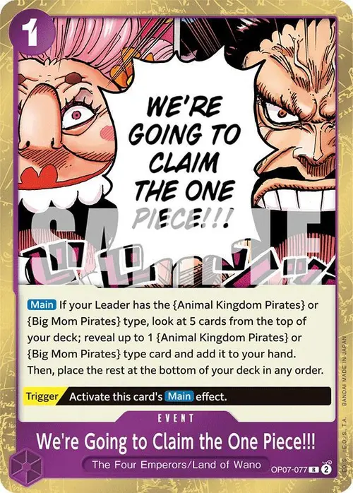 We're Going to Claim the One Piece!!! card art