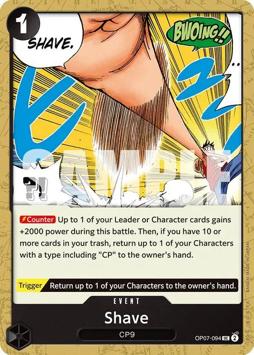Shave card art