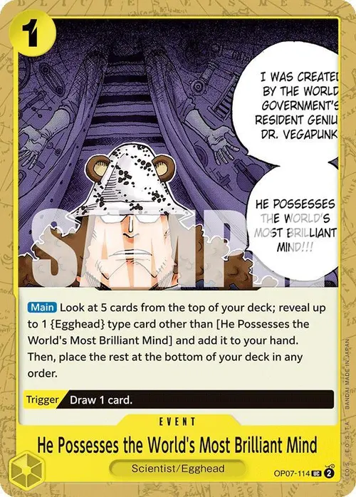 He Possesses the World's Most Brilliant Mind card art