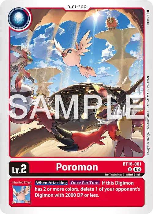 Poromon card art