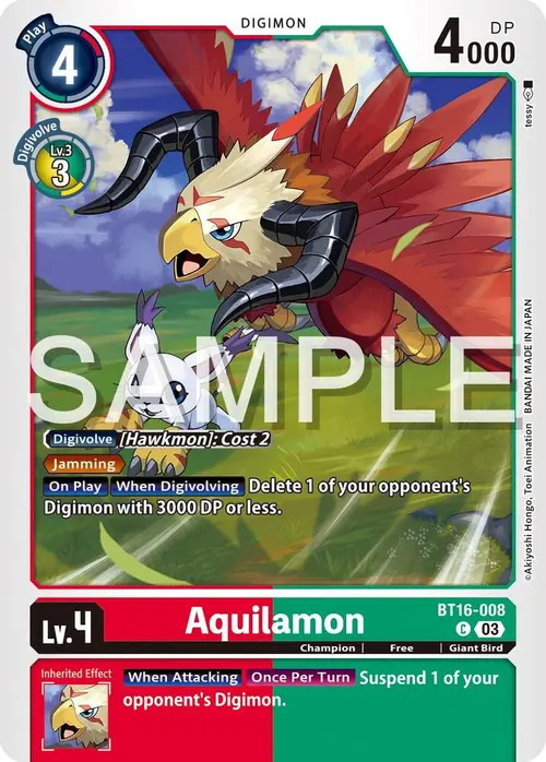 Aquilamon card art