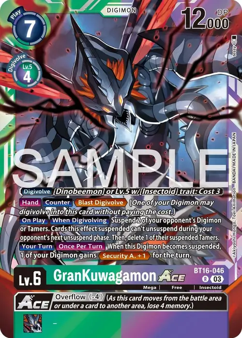 GranKuwagamon ACE card art