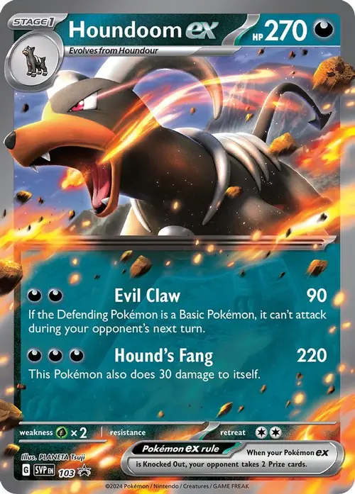 Houndoom ex - 103 card art