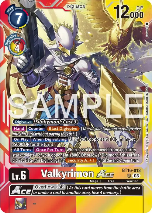 Valkyrimon ACE card art
