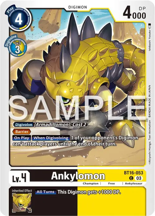 Ankylomon card art