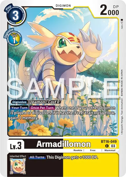 Armadillomon card art