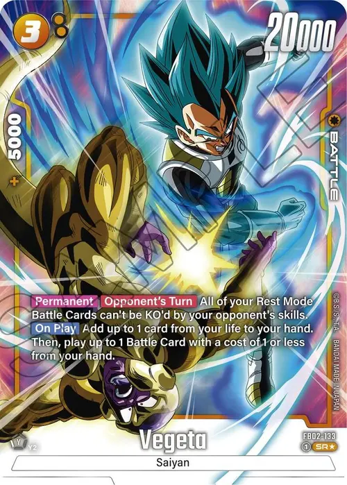 Vegeta (Alternate Art) card art