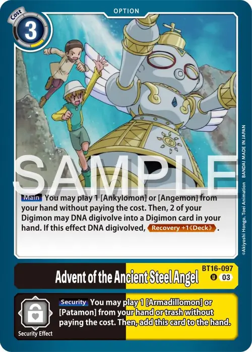Advent of the Ancient Steel Angel card art
