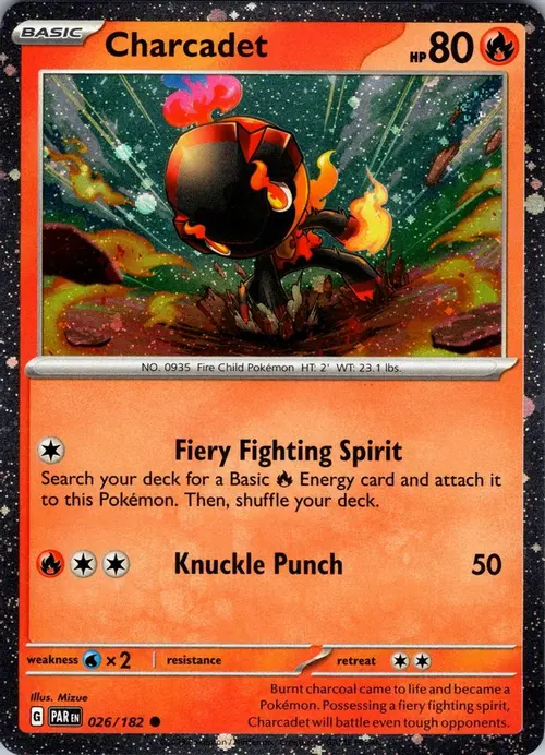 Charcadet - 026/182 (Cosmos Foil) card art