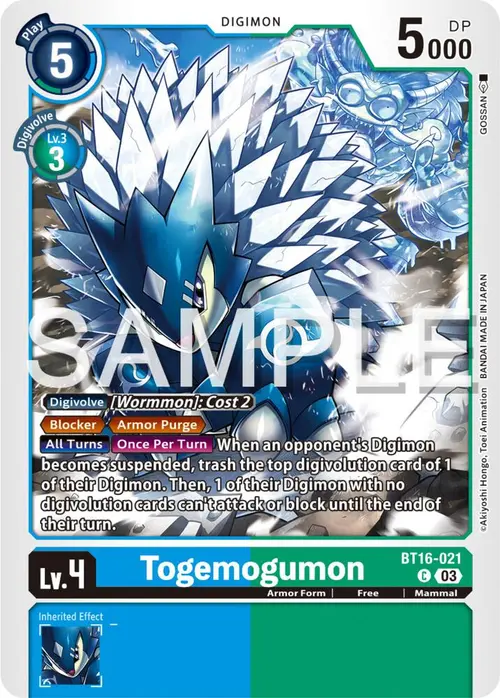 Togemogumon card art