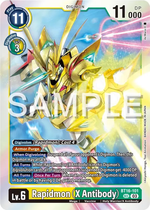 Rapidmon (X Antibody) card art