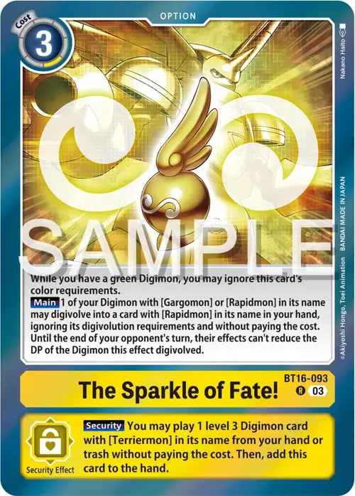 The Sparkle of Fate! card art