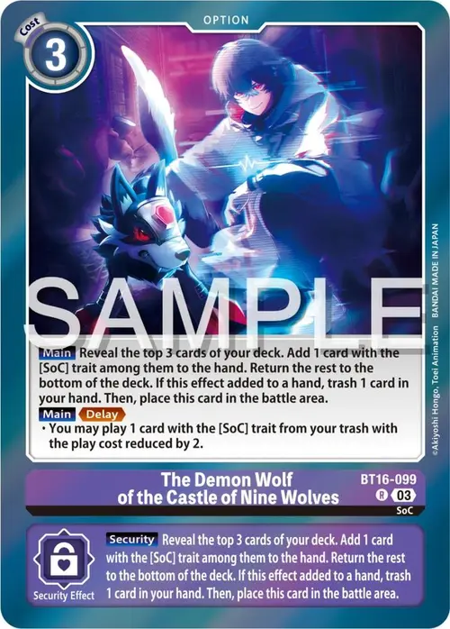 The Demon Wolf of the Castle of Nine Wolves card art